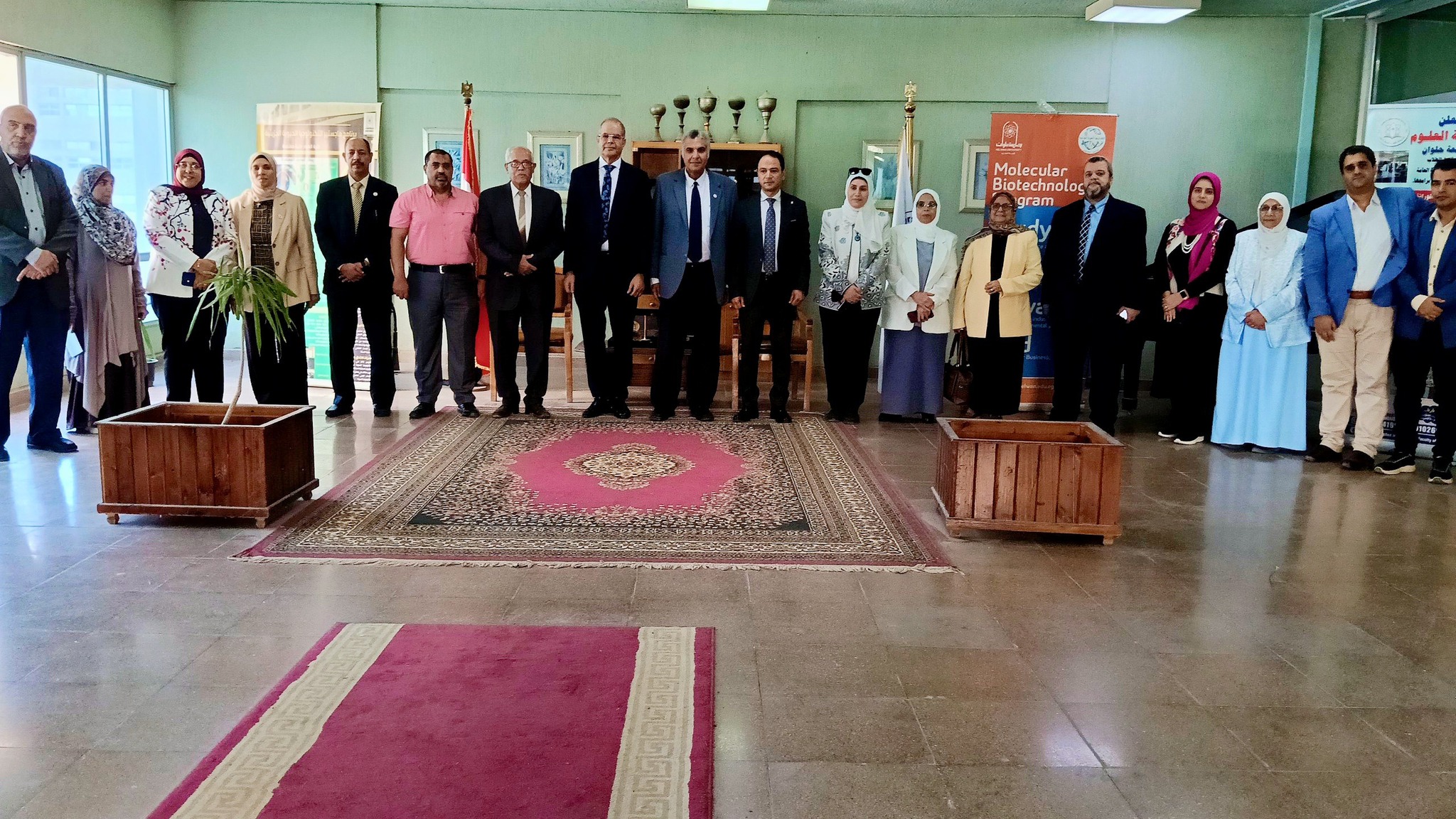 توقيع بروتكولات التعاون بين كلية العلوم جامعة حلوان والشركة العالمية للصوف الصخري (روكال )